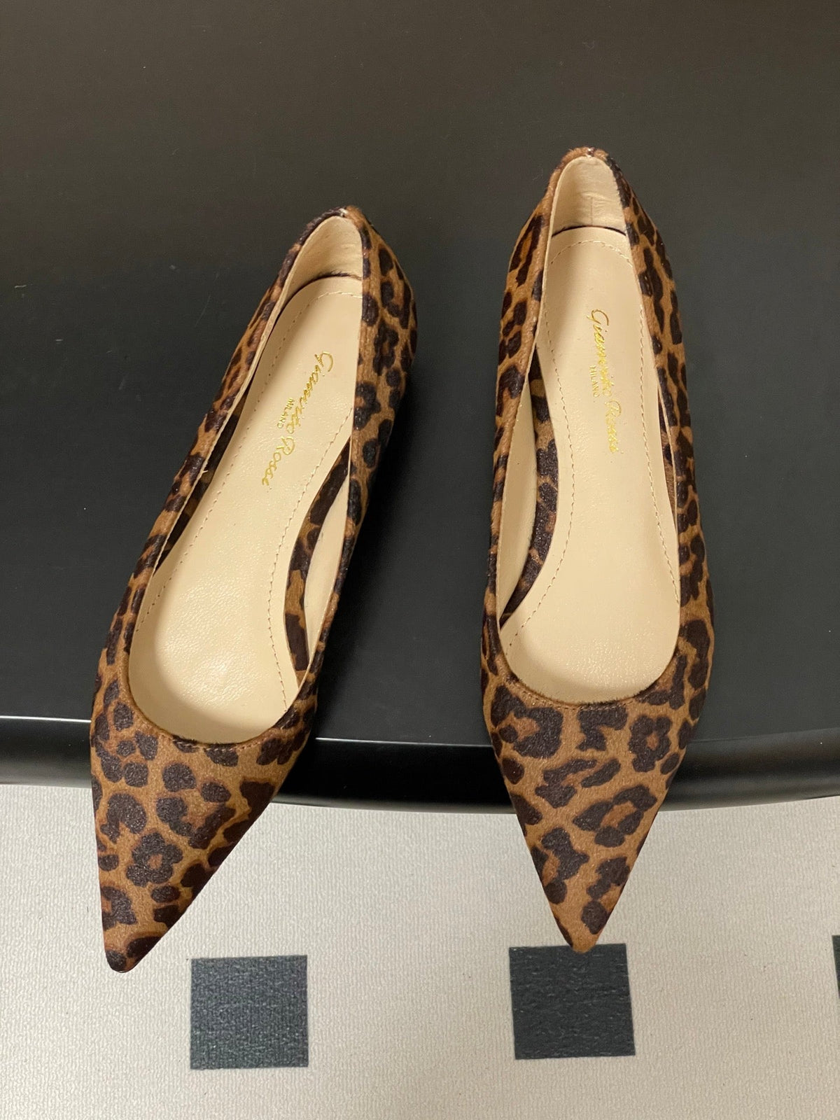 GR 26s Flats Leopard Print Pony Hair 164791