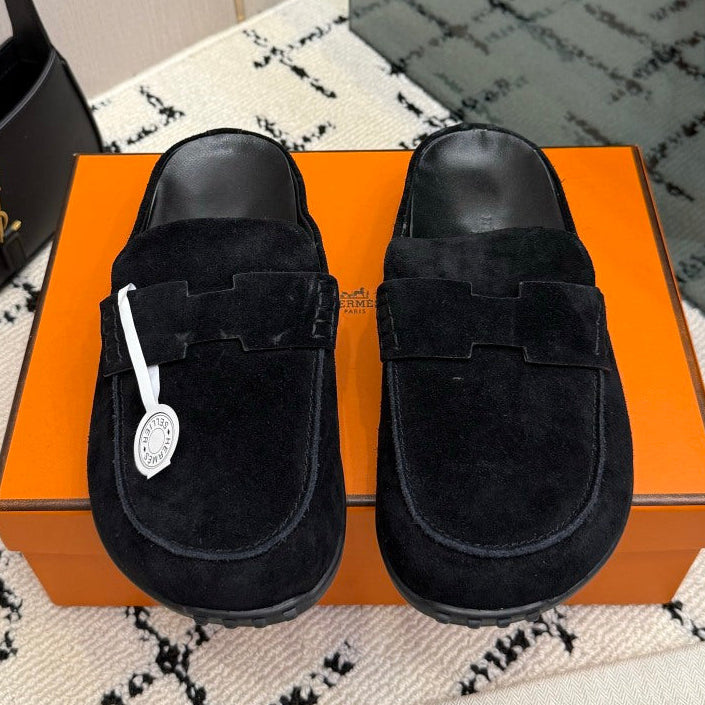 Hermes 2026 Mix Flat Mule Suede 179499