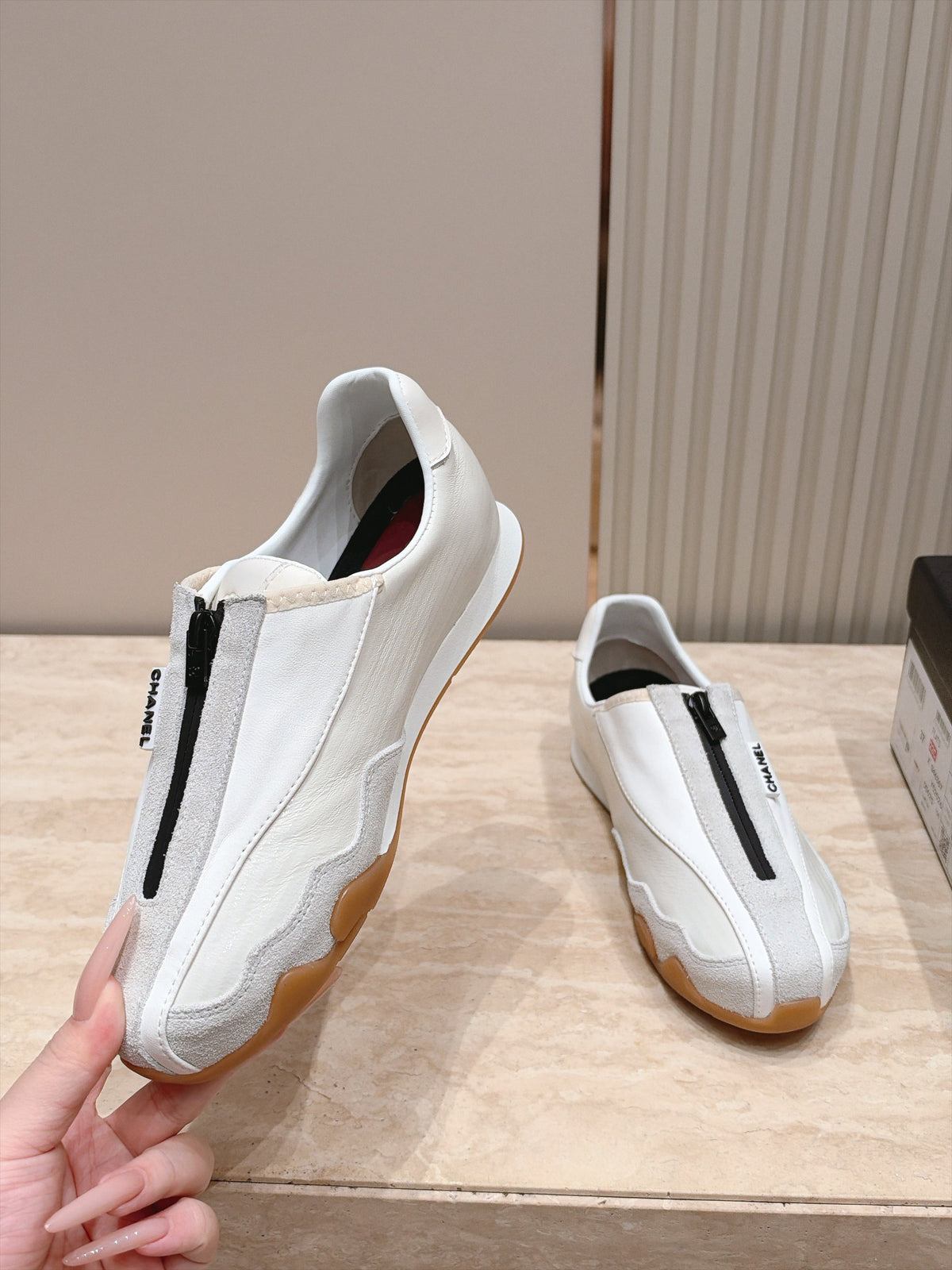 CC 26K German Training Sneakers Calfskin Leather 180282