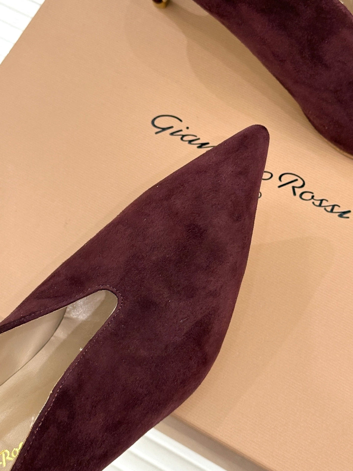 GR 26s Vania Pumps 9cm Burgundy Suede 175090