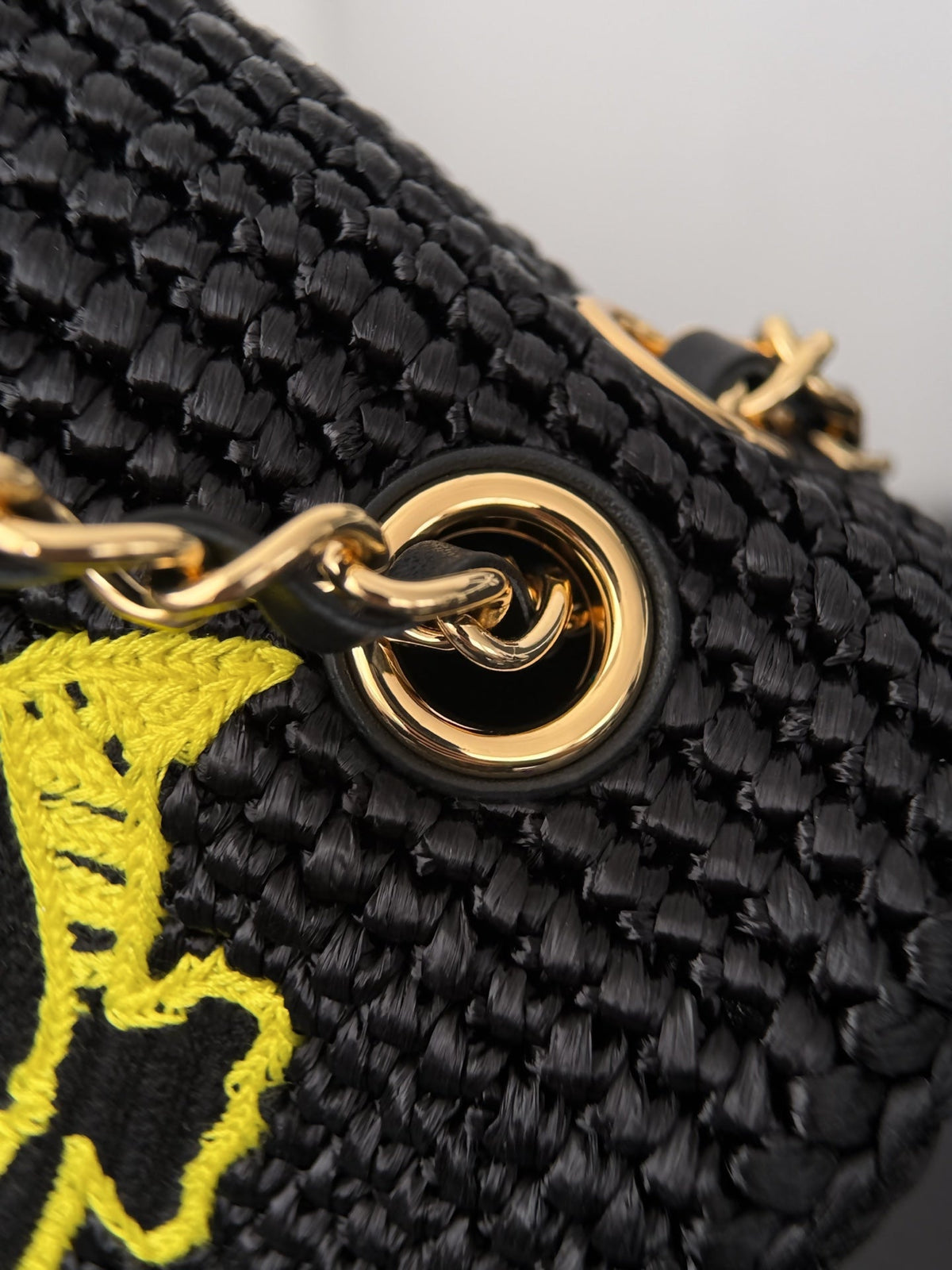 Chanel 2026 Small Cruise Flap Bag 26cm Black Braided Raffia