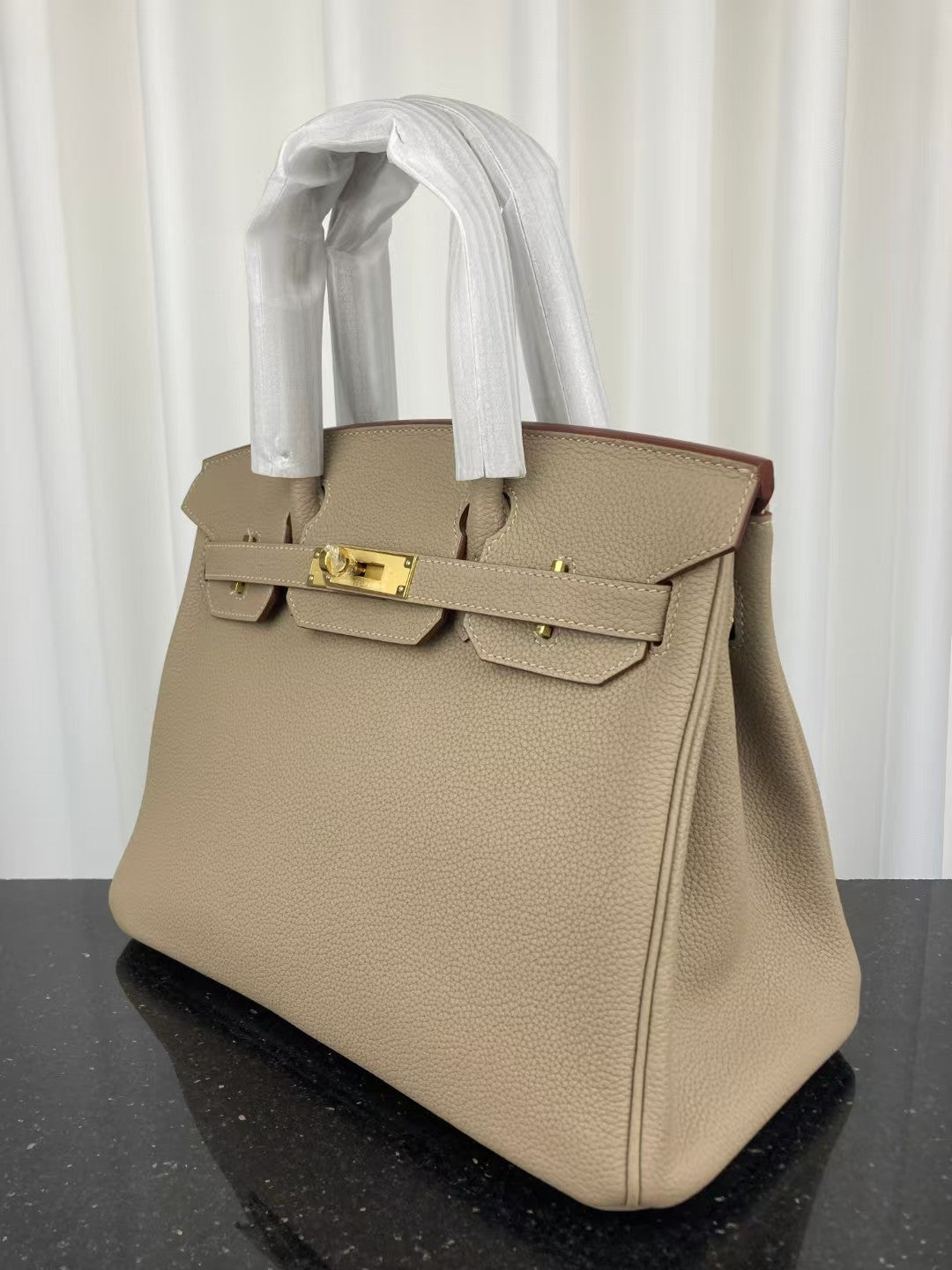 HM Birkin Bag 30 Light Taupe Togo Leather GHW