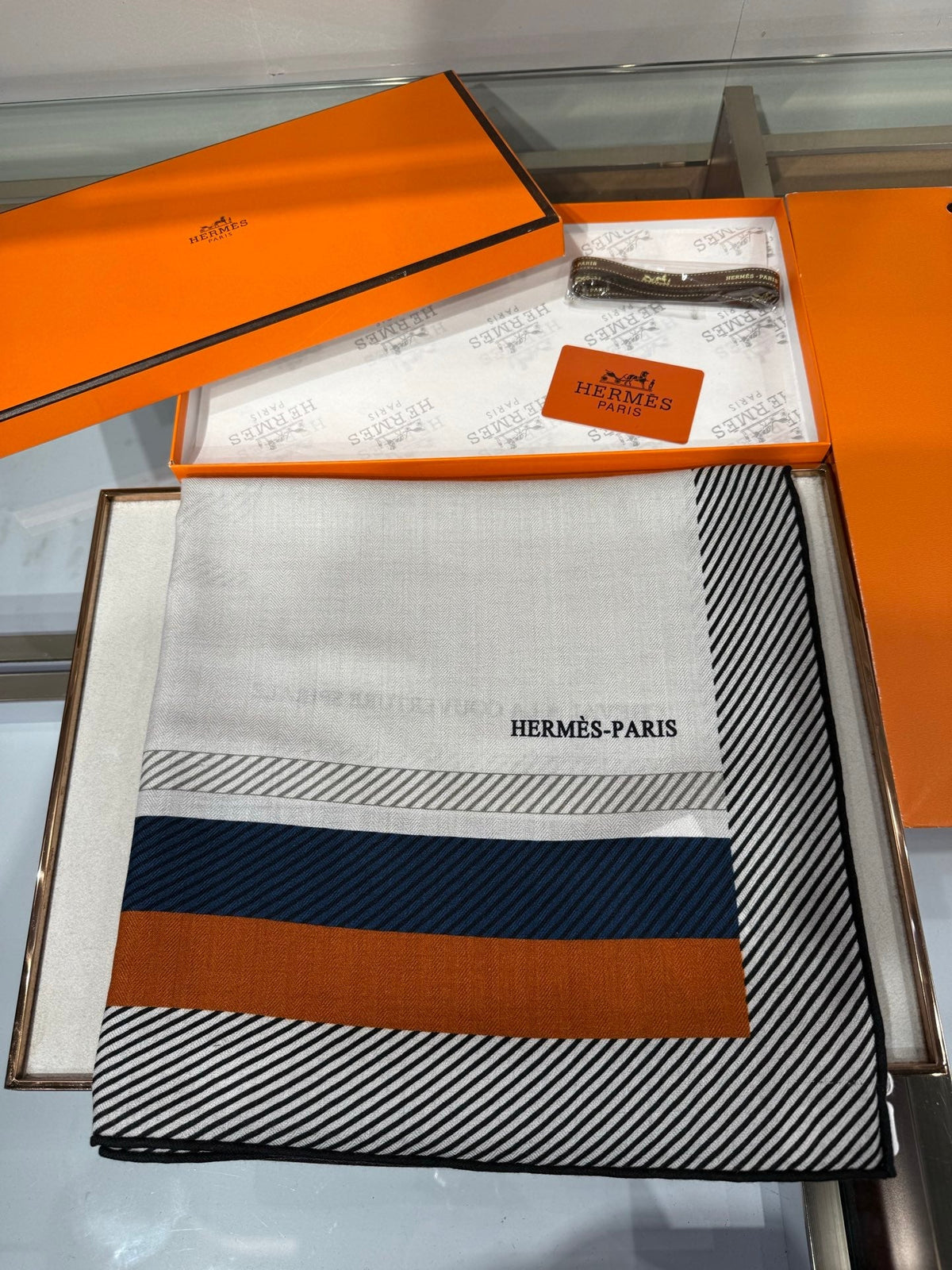 Hermes 2026 Cheval à la Couverture Spirale Square Scarf 140cm Cashmere Silk