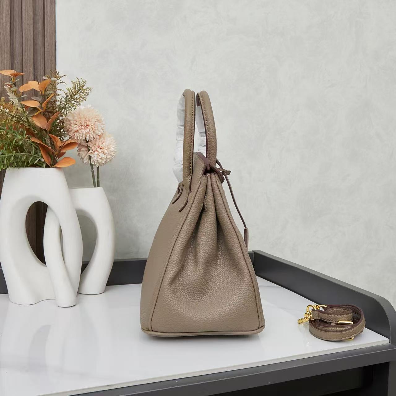 HM Birkin Bag 25 Taupe Togo Leather GHW