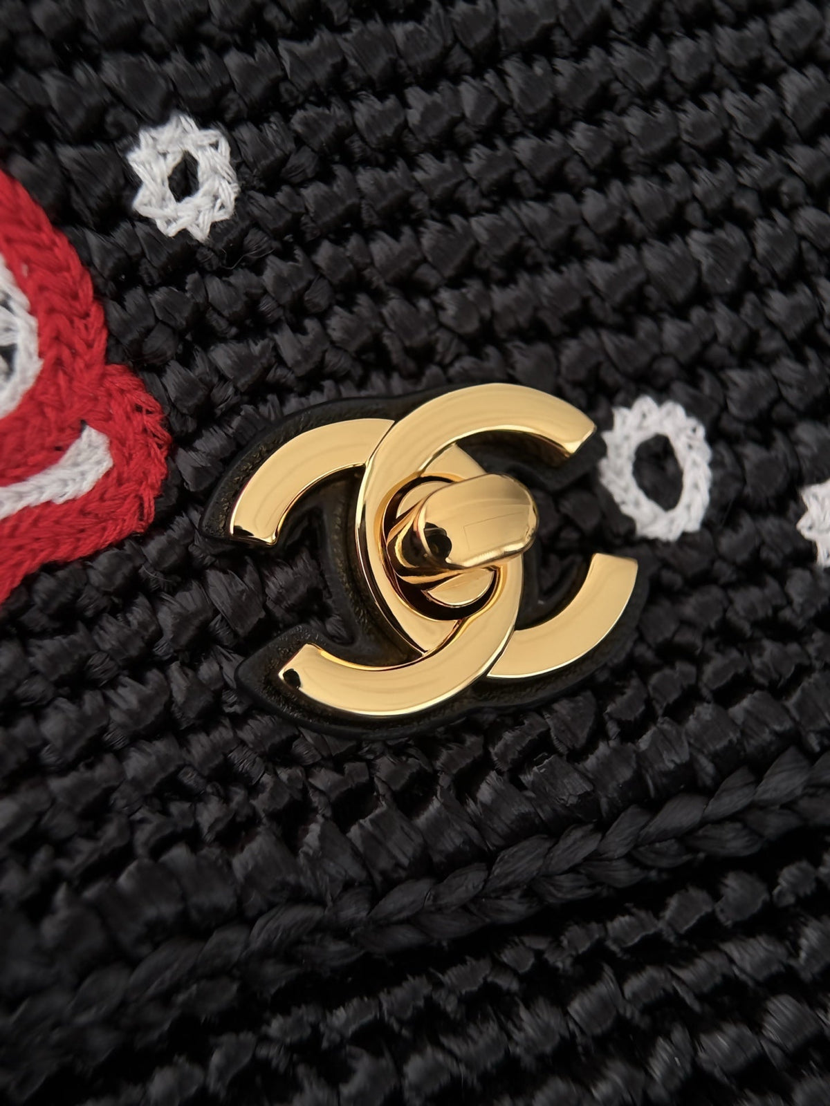 Chanel 2026 Small Cruise Flap Bag 26cm Black Braided Raffia