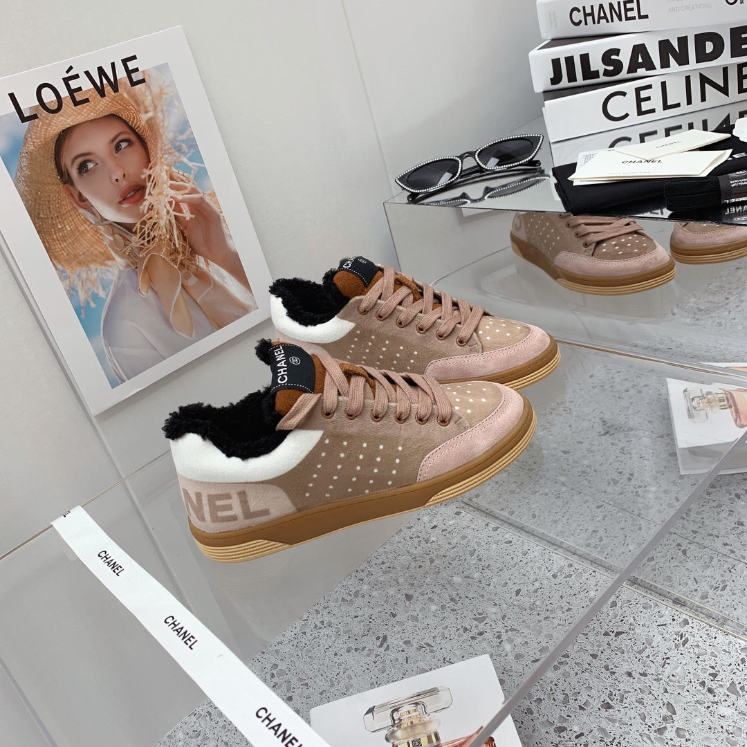 Chanel 2026 Low-Top Sneakers Wool Suede 162159