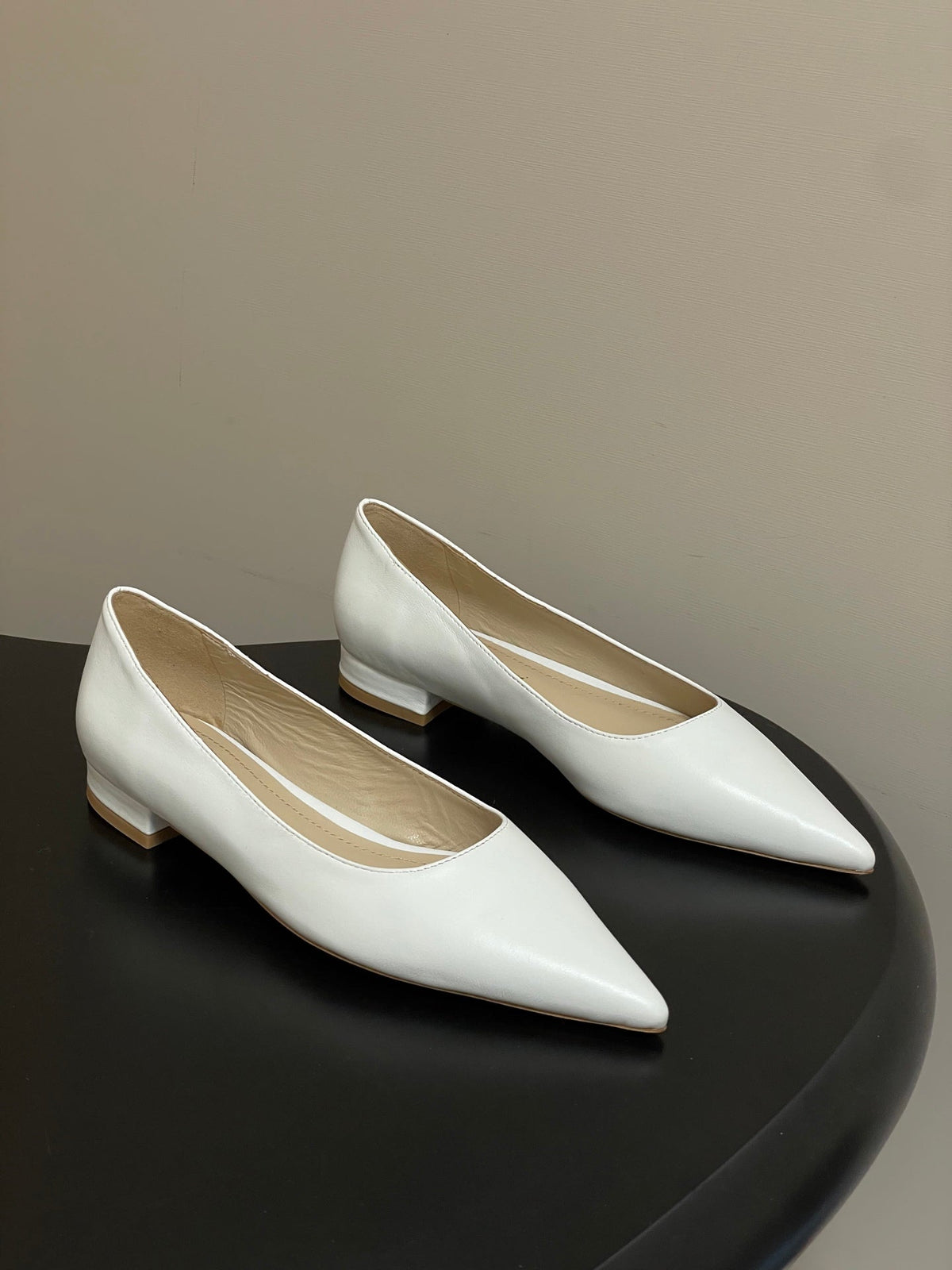 GR 26s Flats White Calfskin 164794