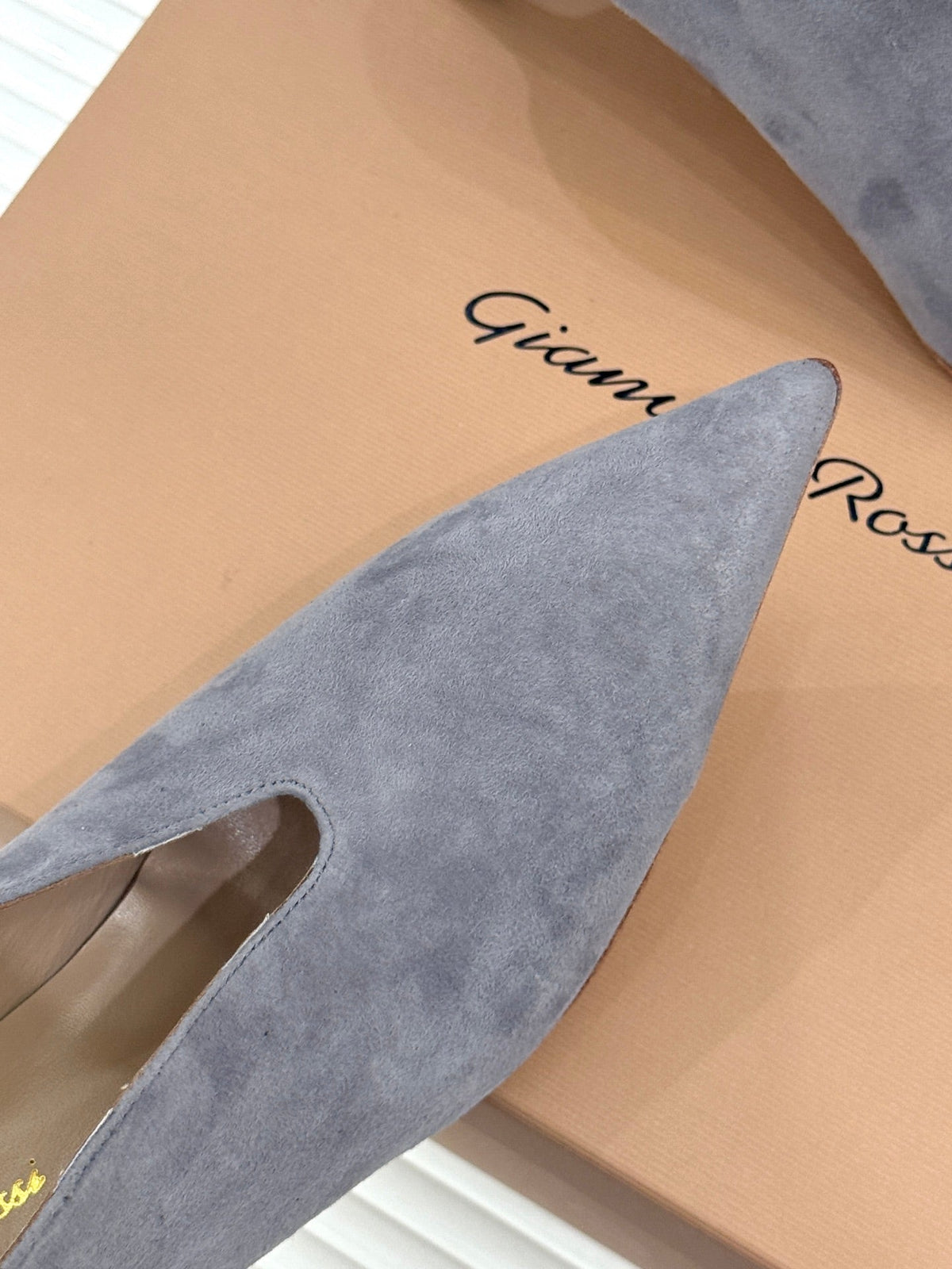 GR 26s Vania Pumps 9cm Grey Suede 175088