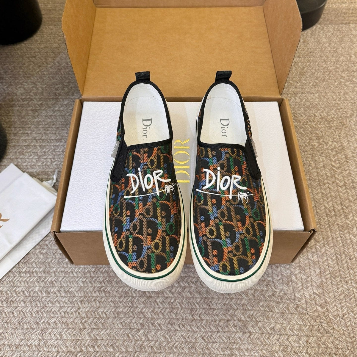 Dior 26s Walk'n'Dior Slip-On Sneakers Multicolor Dior Oblique Embroidered Canvas Style 04