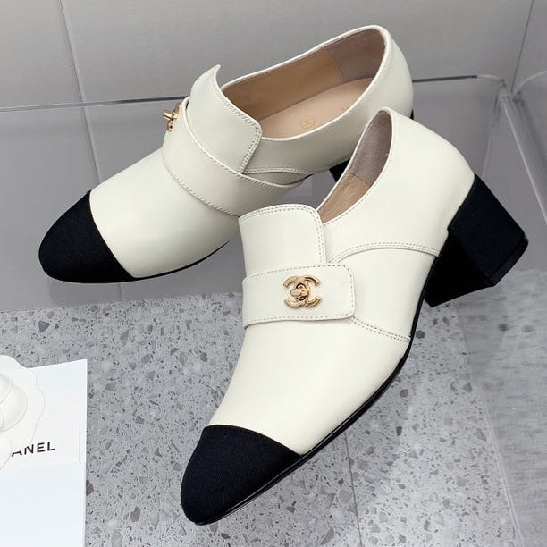 Chanel 2026 Interlocking CC Logo Pumps 50mm Sheepskin 162218
