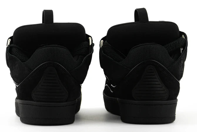 Lanvin Curb Men’s Sneakers Black Suede Mesh