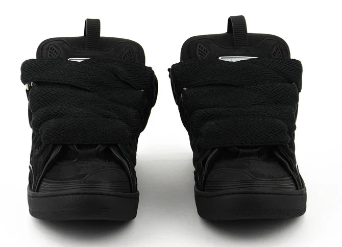 Lanvin Curb Men’s Sneakers Black Suede Mesh