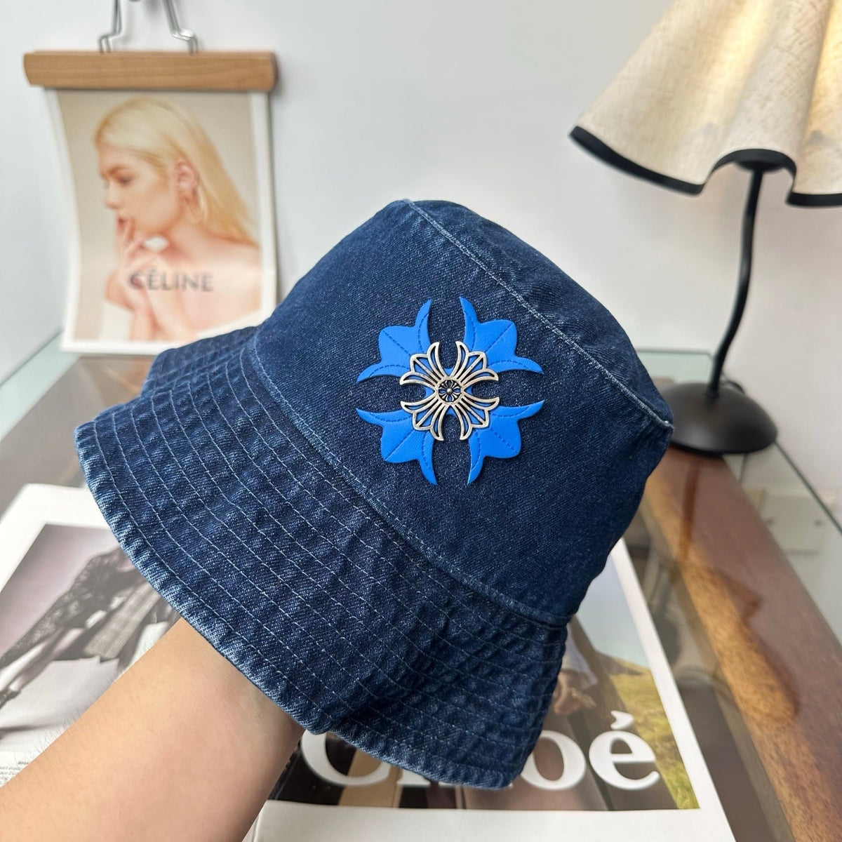 Chrome Hearts Denim Fisherman Hat 514948