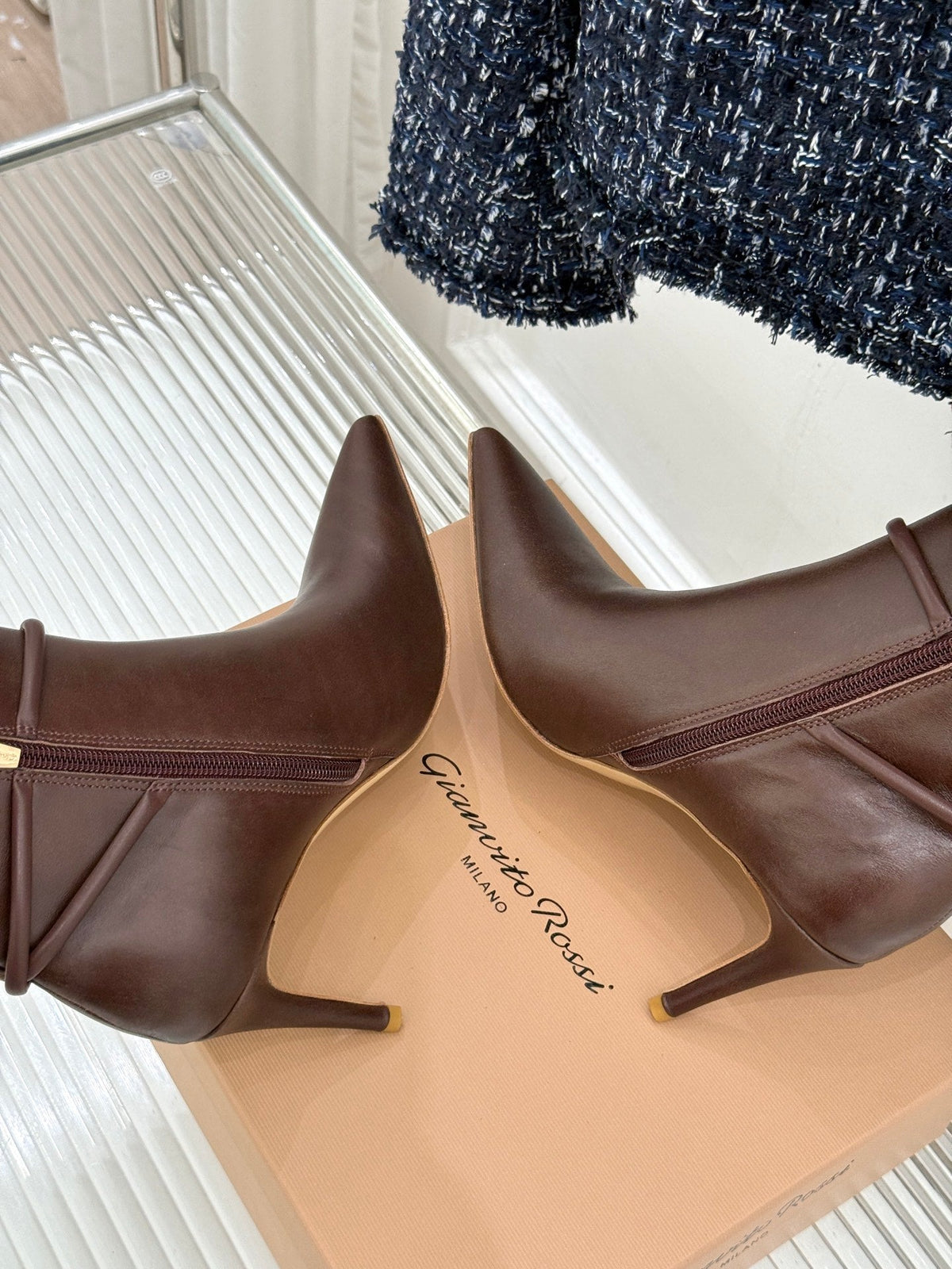 GR 26s Jungle Mamba Booties 8cm Brown Leather 175083