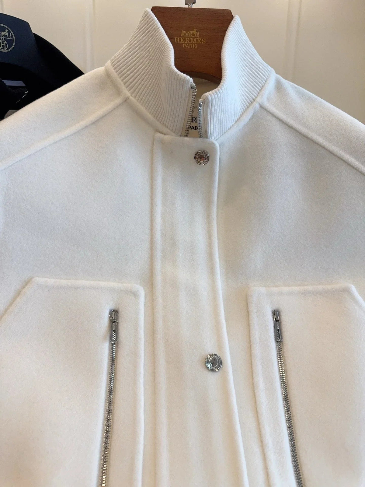 HM 25 Cashmere Embroidered Leather Vest