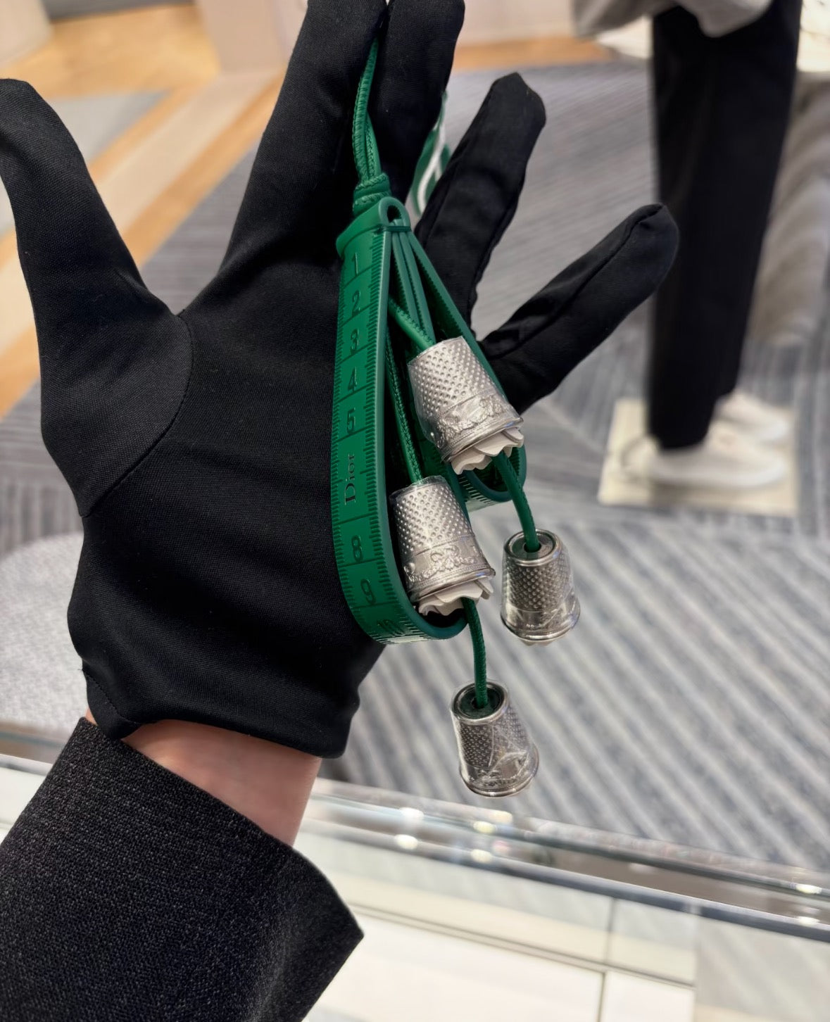 Dior Green Lily Valley Bag Charm