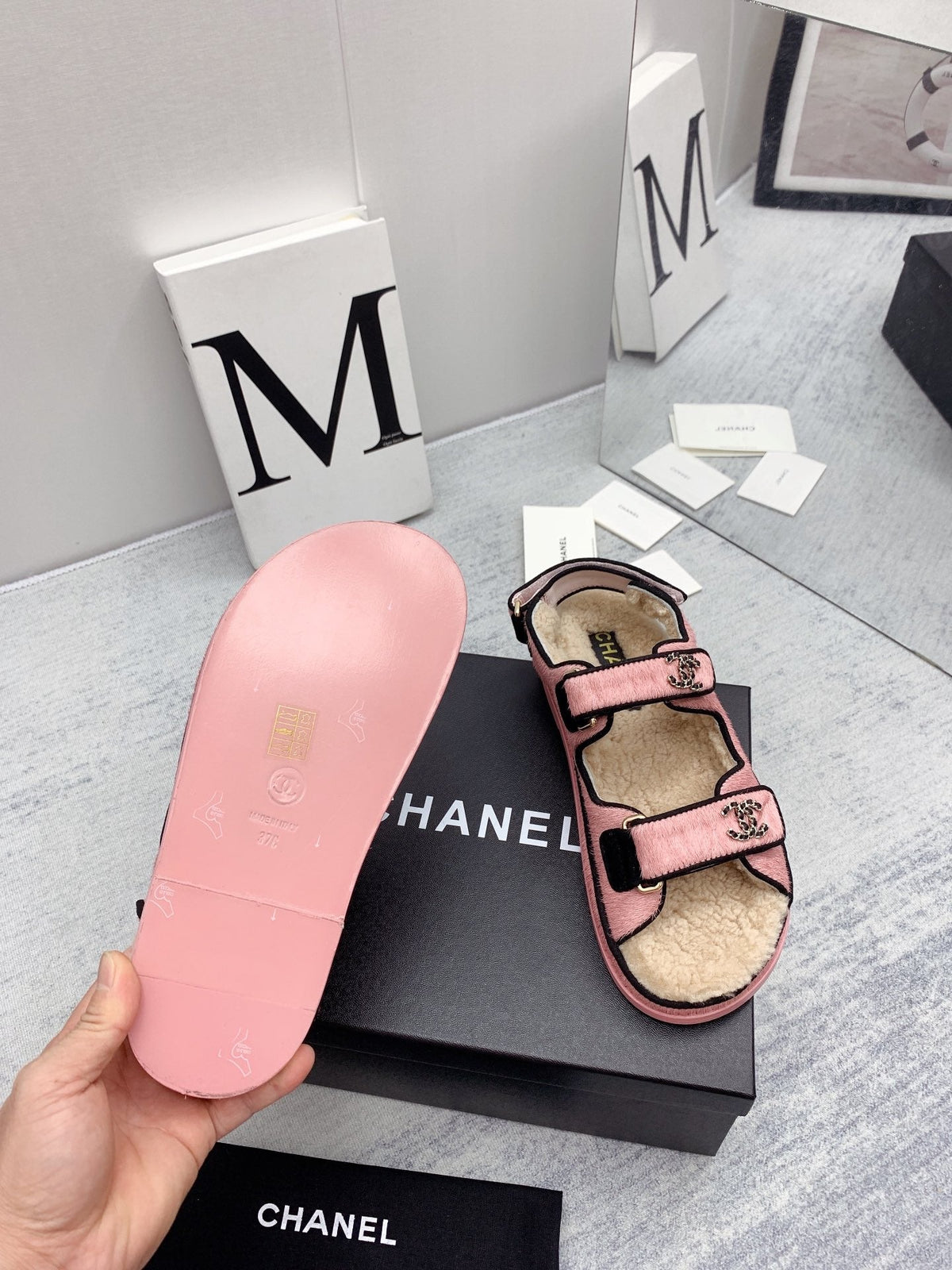 Chanel 2026 Dad Sandals Wool 161805