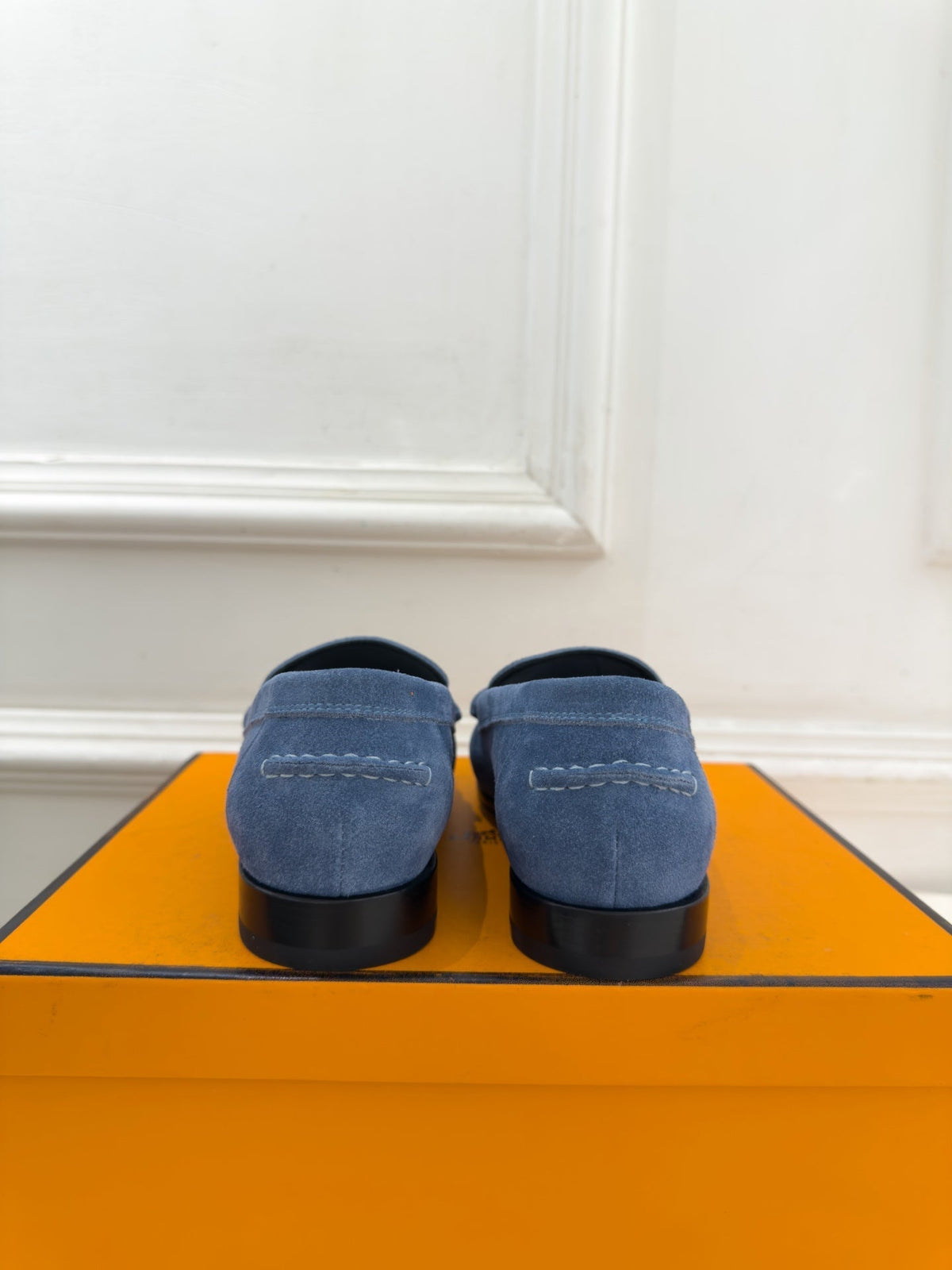 HM 26ss Nova Loafers Paris Buckle Suede Goatskin 165020