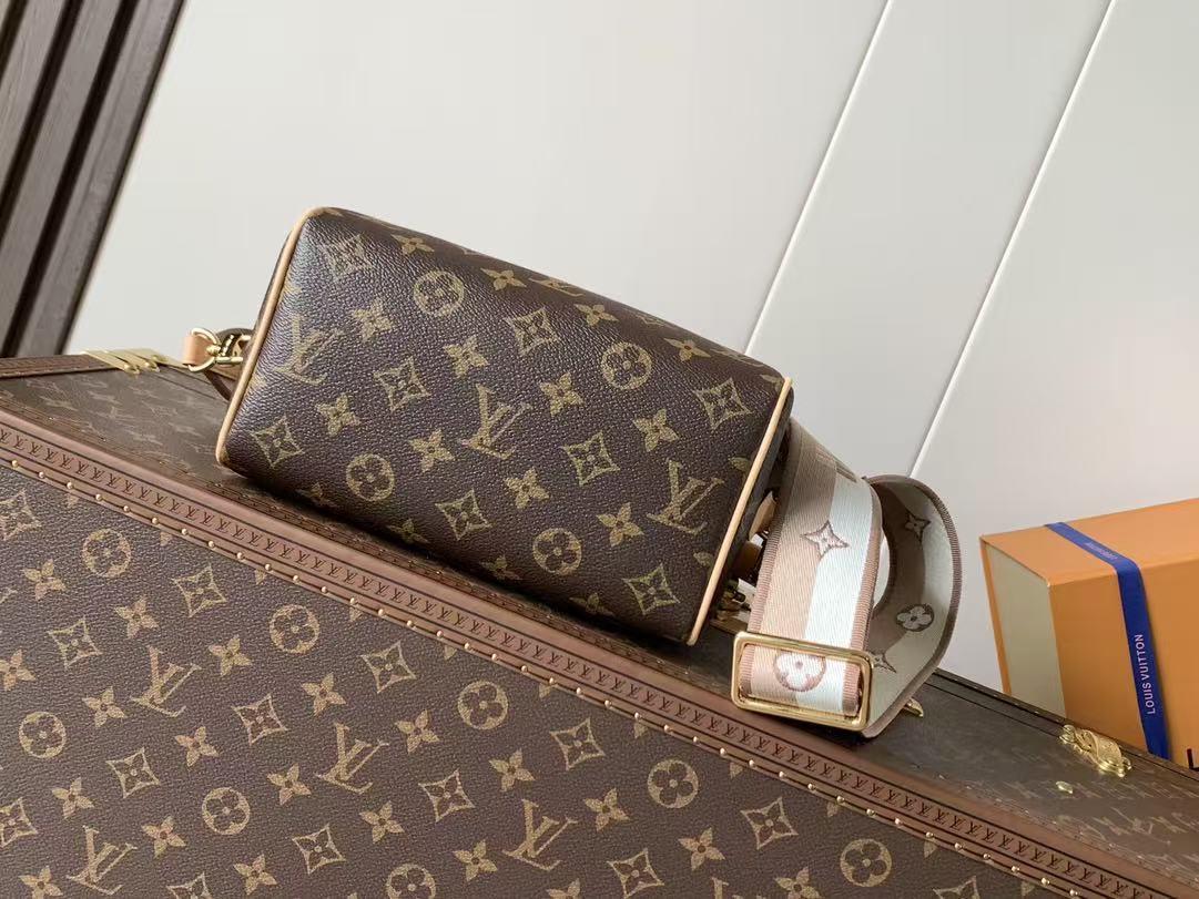 LV Speedy Bandoulière 20cm Brown Monogram Canvas GHW