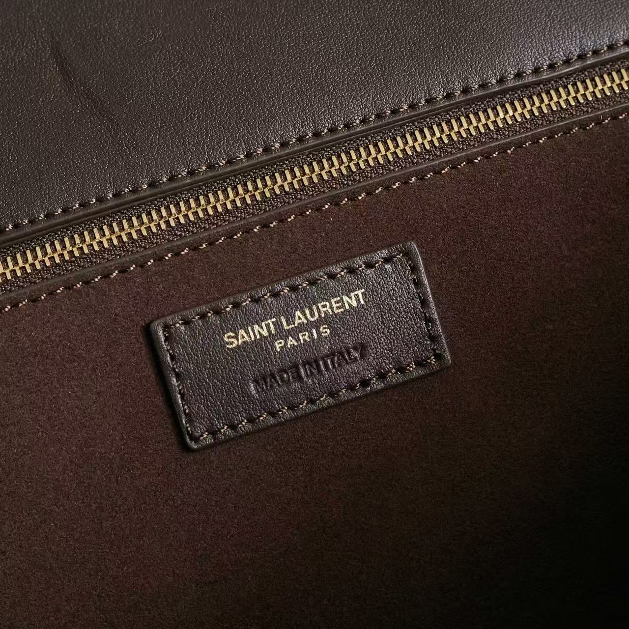 YSL Le 5 À 7 Bea Hobo Bag Dark Brown Suede