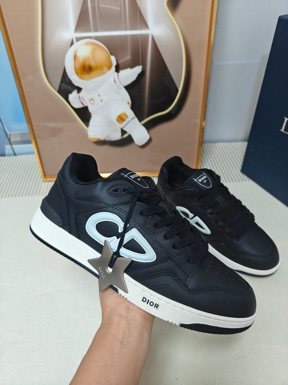 CD 26s Low Top Sneaker Black Calfskin 314925