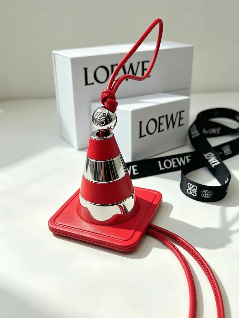 Loewe Red Work Cone Charm