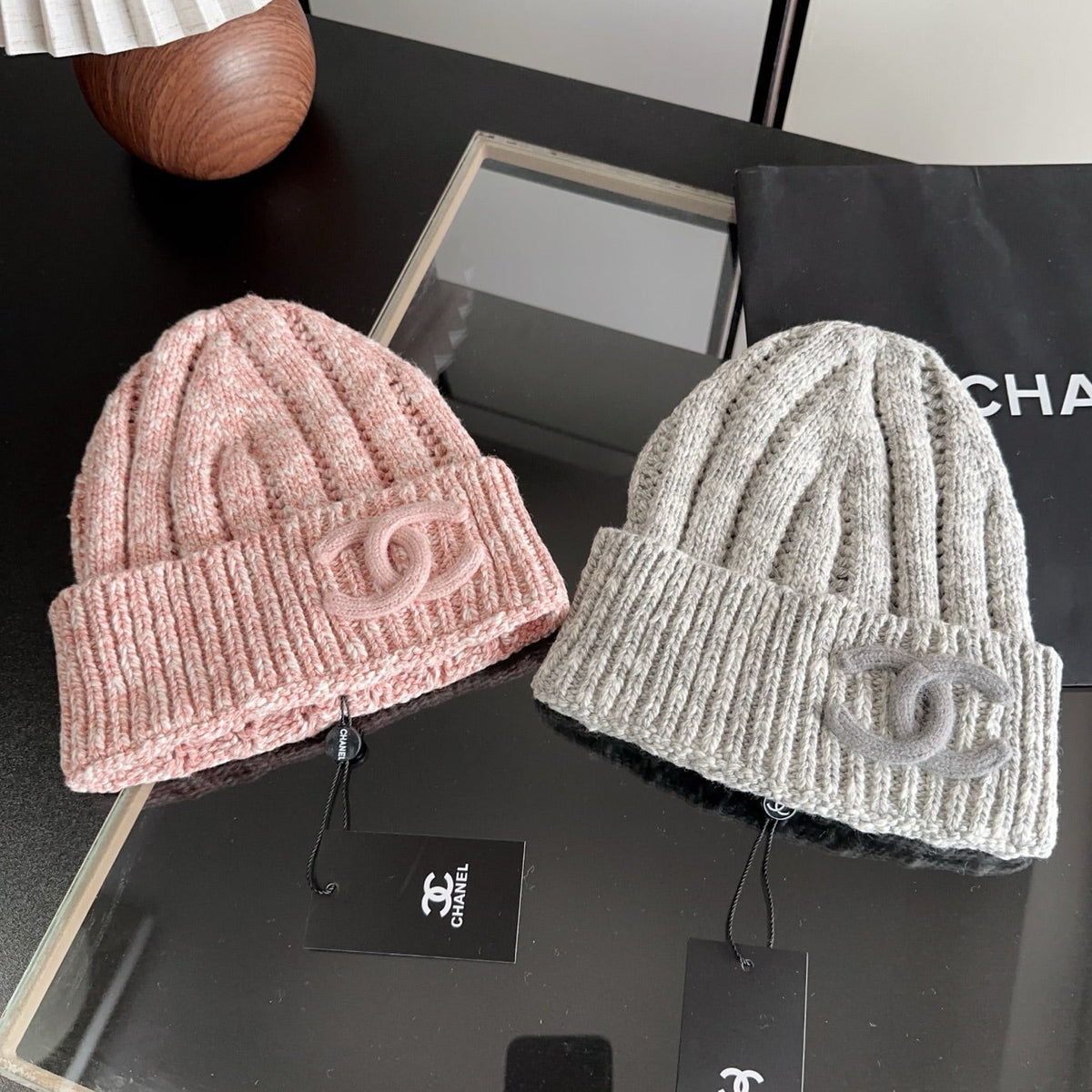 Chanel Wool Beanie Hat 512769