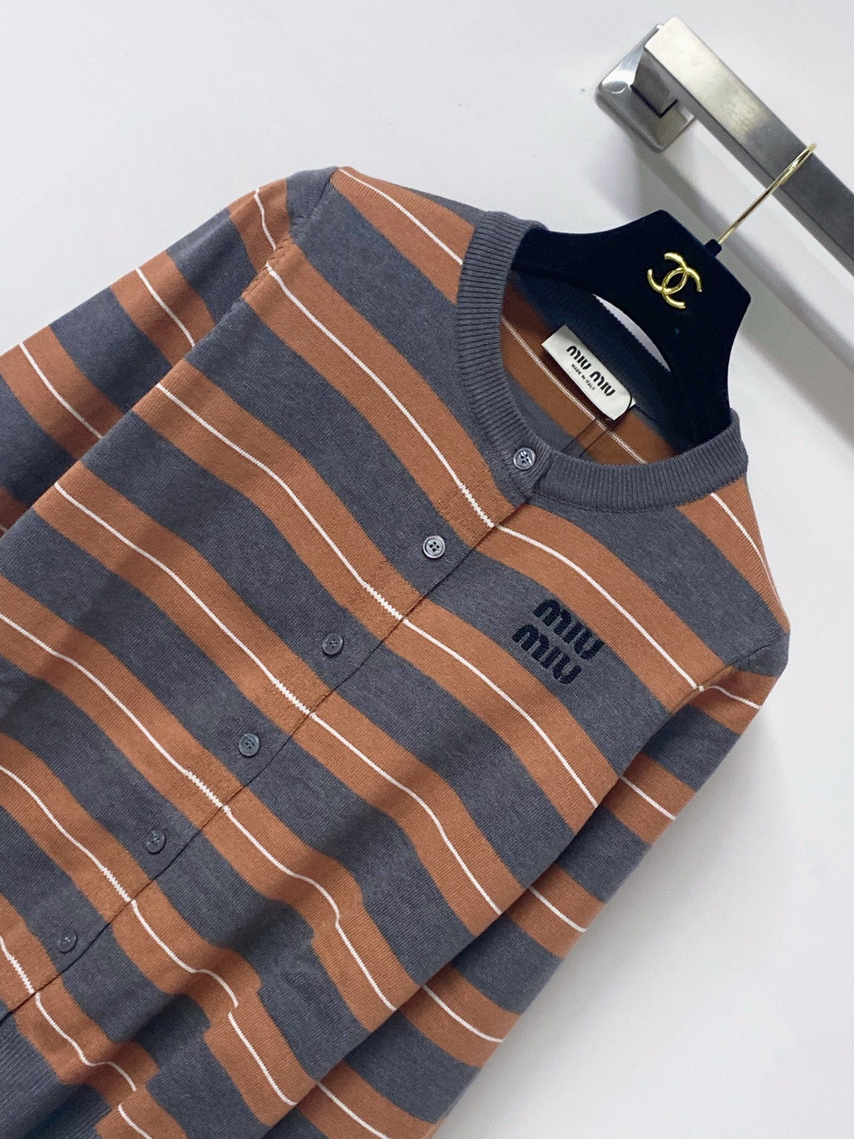 Miu Miu 26s Knit Cardigan And Mini Skirt Set 1441