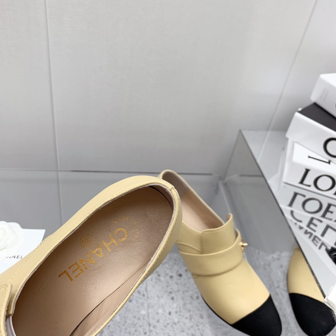 Chanel 2026 Interlocking CC Logo Pumps 50mm Sheepskin 162218