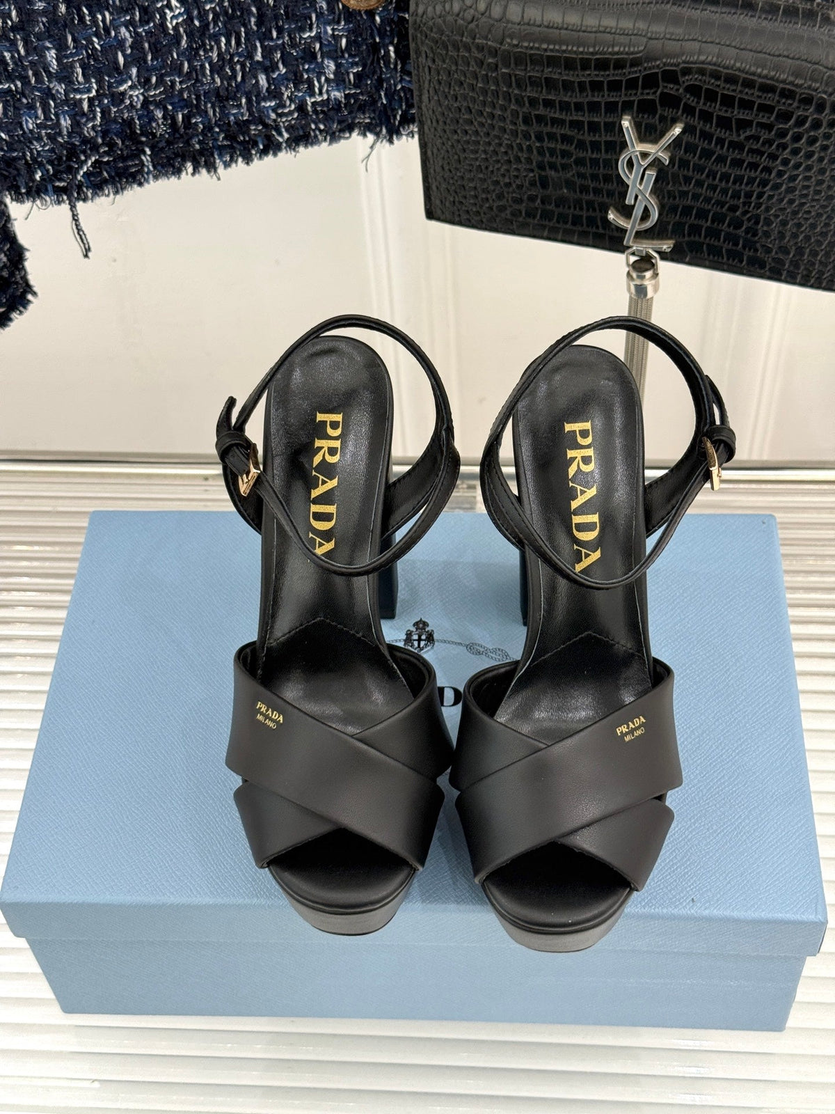 Prada 2026 Ballet Flat Suede Leather Wool 166108