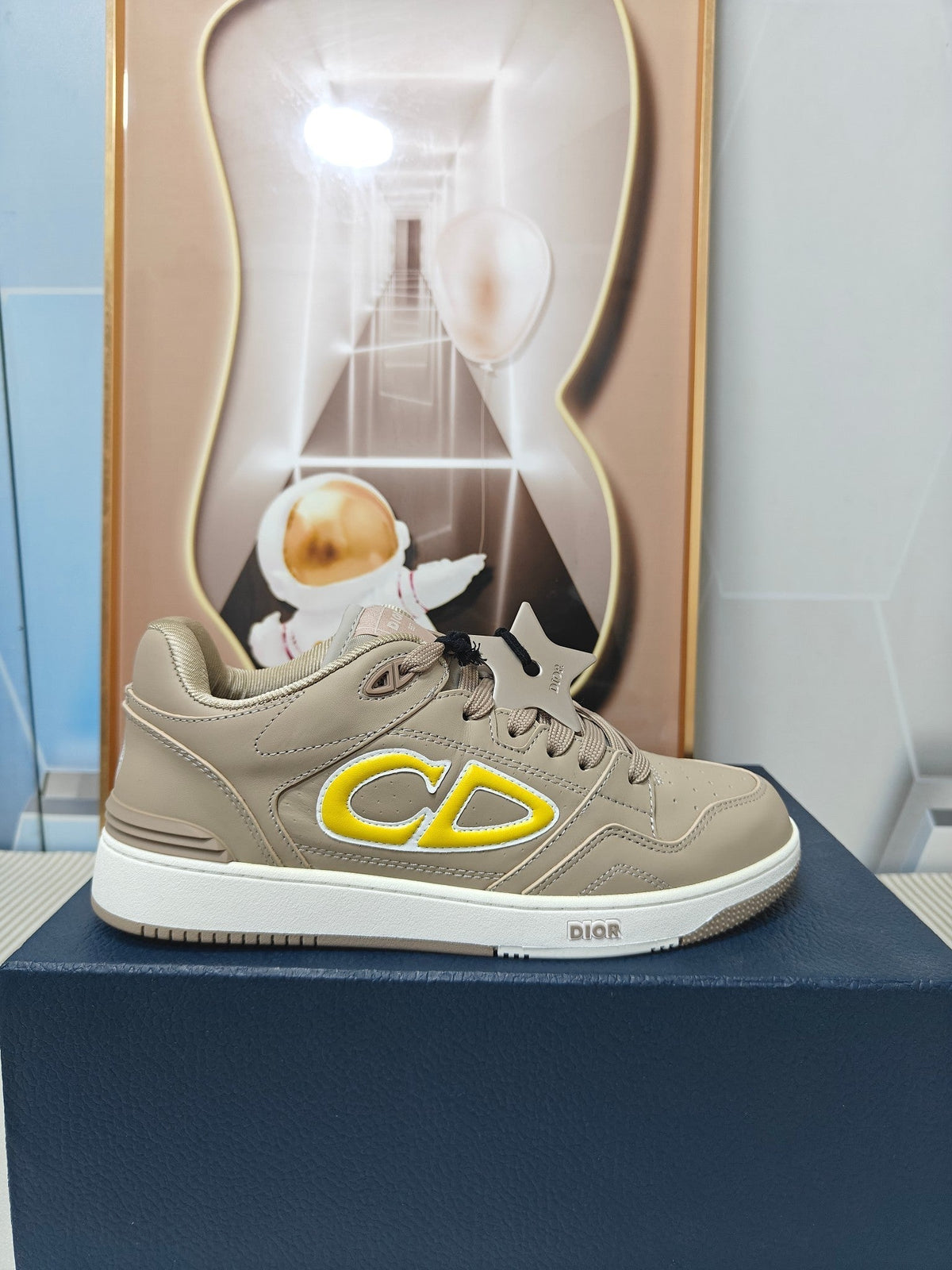 CD 26s Low Top Sneaker Light Brown Calfskin 728419