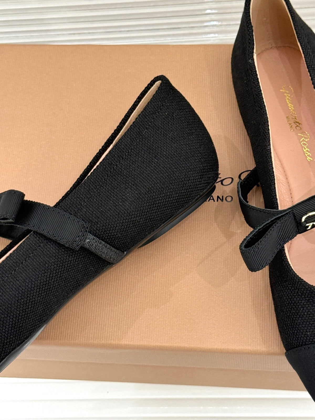 GR 26s Mary Jane Flats Black Fabric 164782