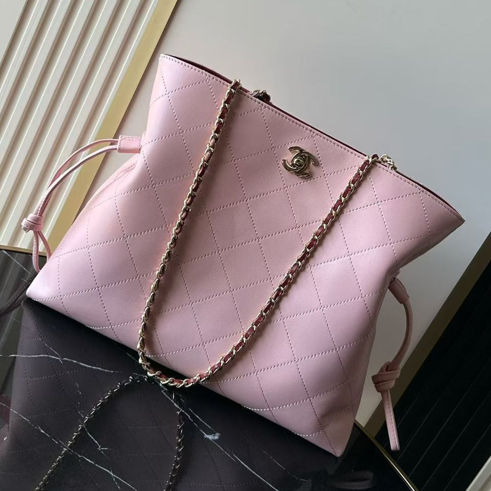 Chanel 2026 Quilted Lucky Tote Bag 30cm Leather