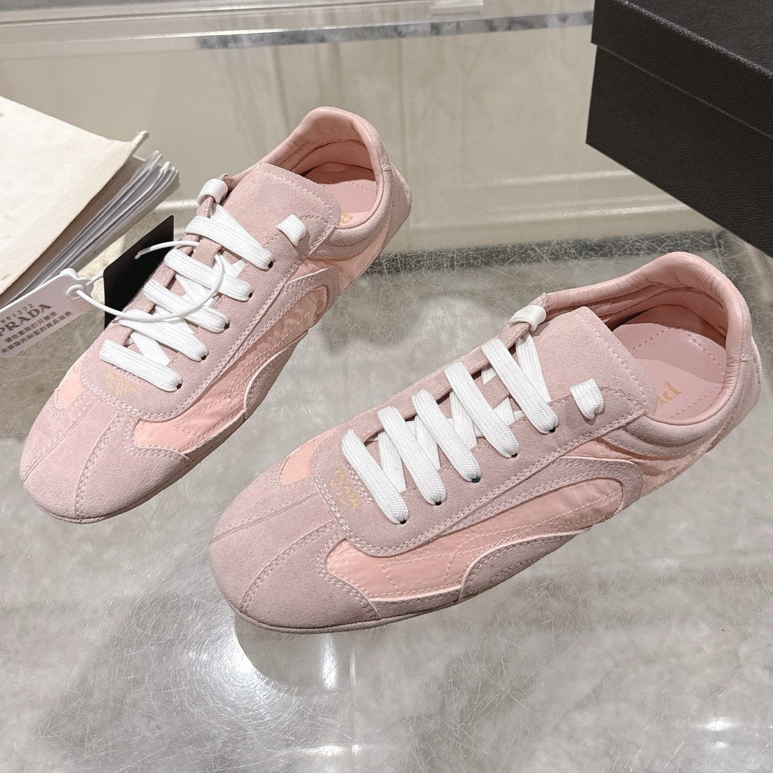 Prada 2026 Montecarlo Re-Edition Sneakers Mesh Suede 148099