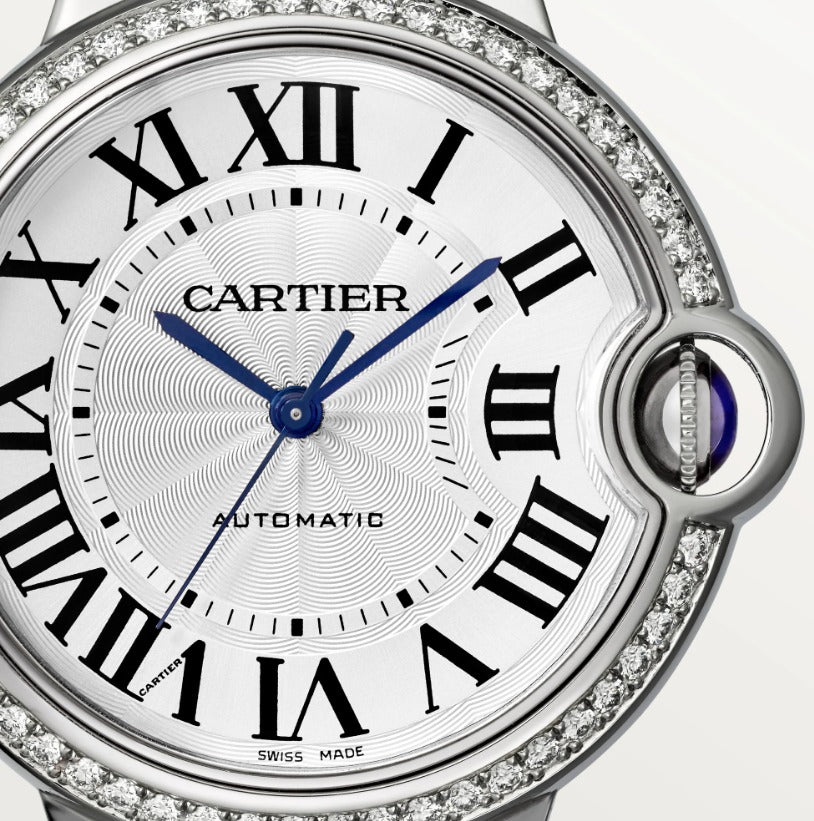 Cartier Ballon Bleu De Cartier 36mm Diamond Stainless Steel Case