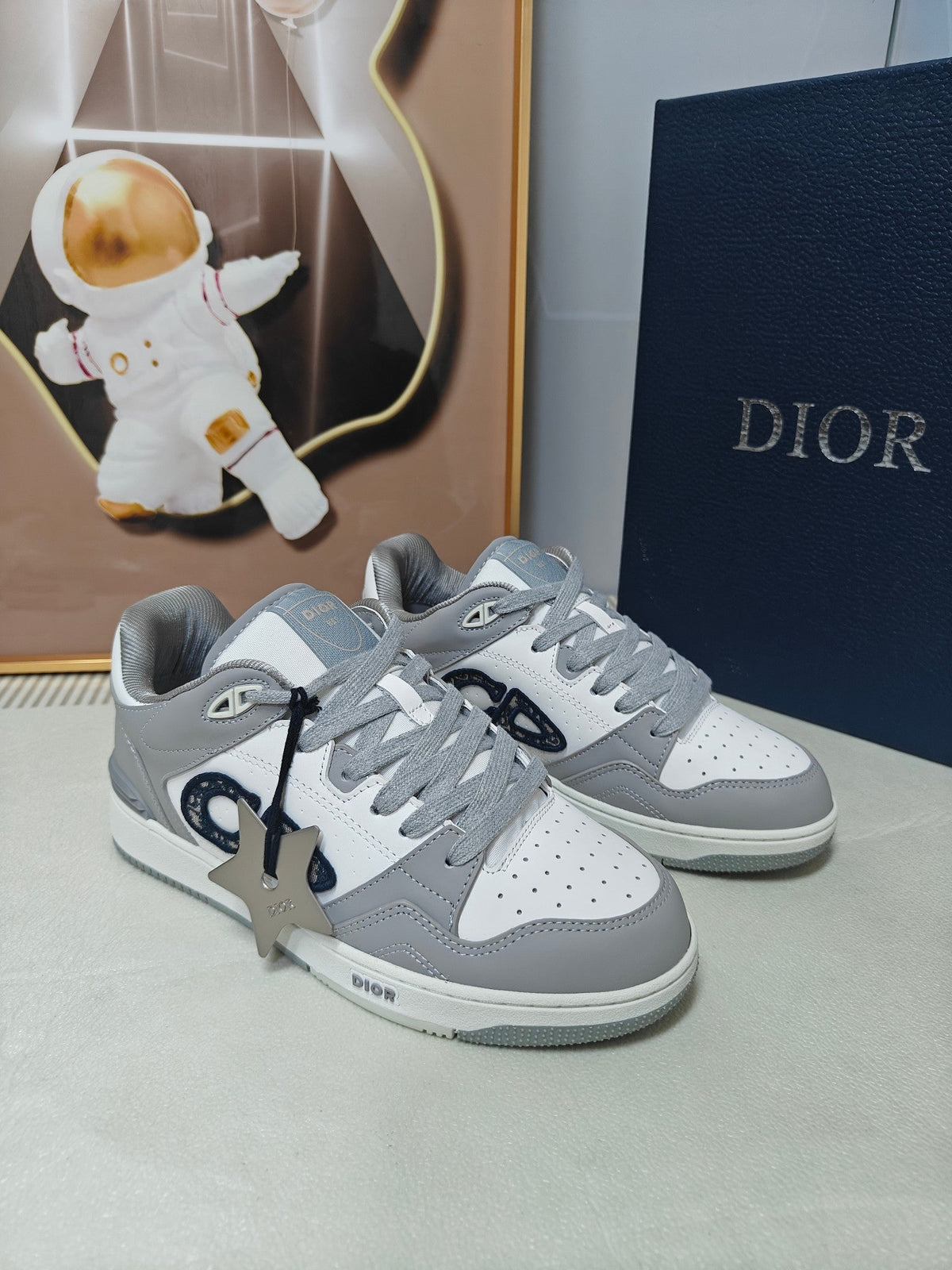 CD 26s Low Top Sneaker White Light Grey Calfskin 731942