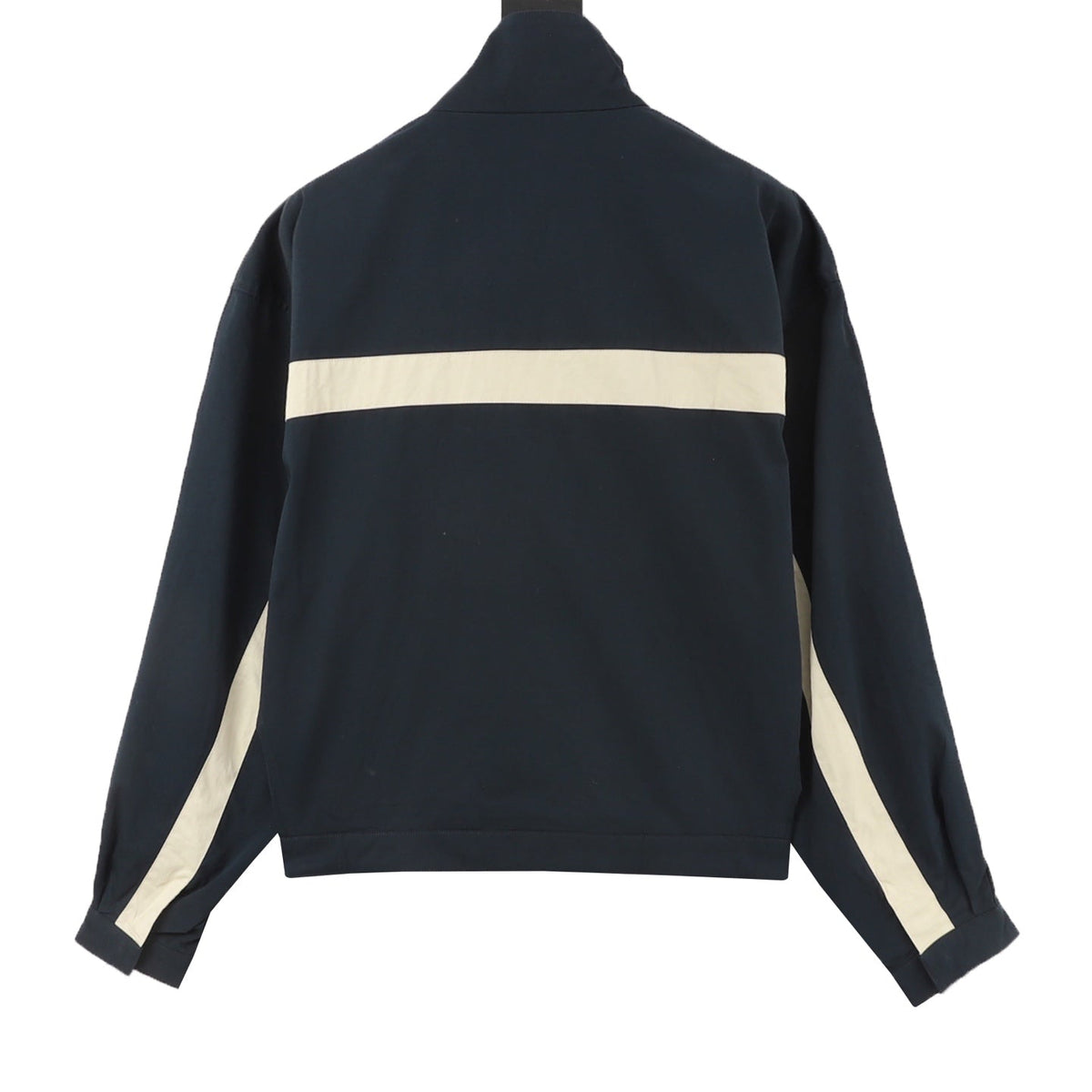 YSL 26s Track Jacket Navy Blue Beige Stripe Men
