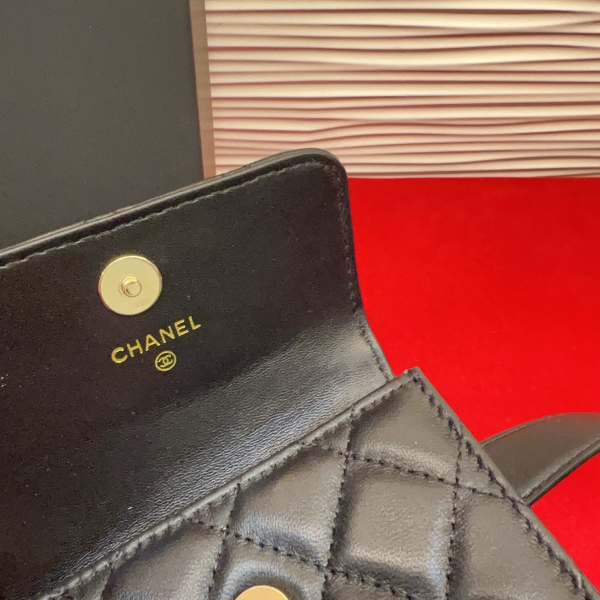 Chanel 2026 Quilted Belt Bag 25mm Black Lambskin