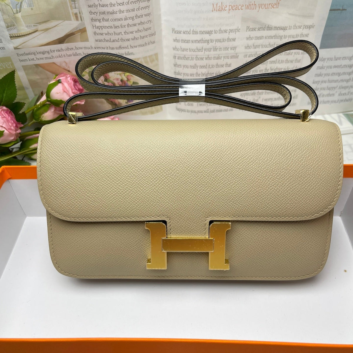 High-end Hermes 2026 Constance Elan 24cm Bag Epsom Leather 2