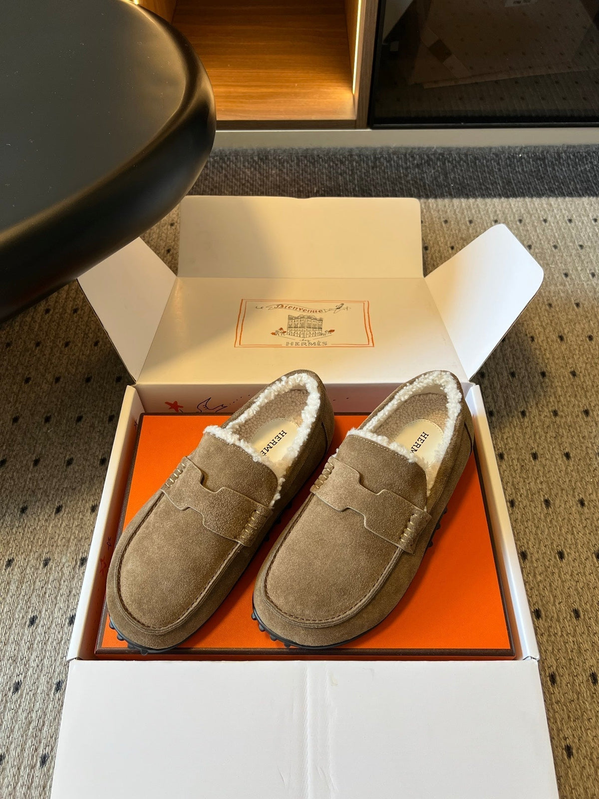HM 26S Destin Loafers Greyish Beige Suede