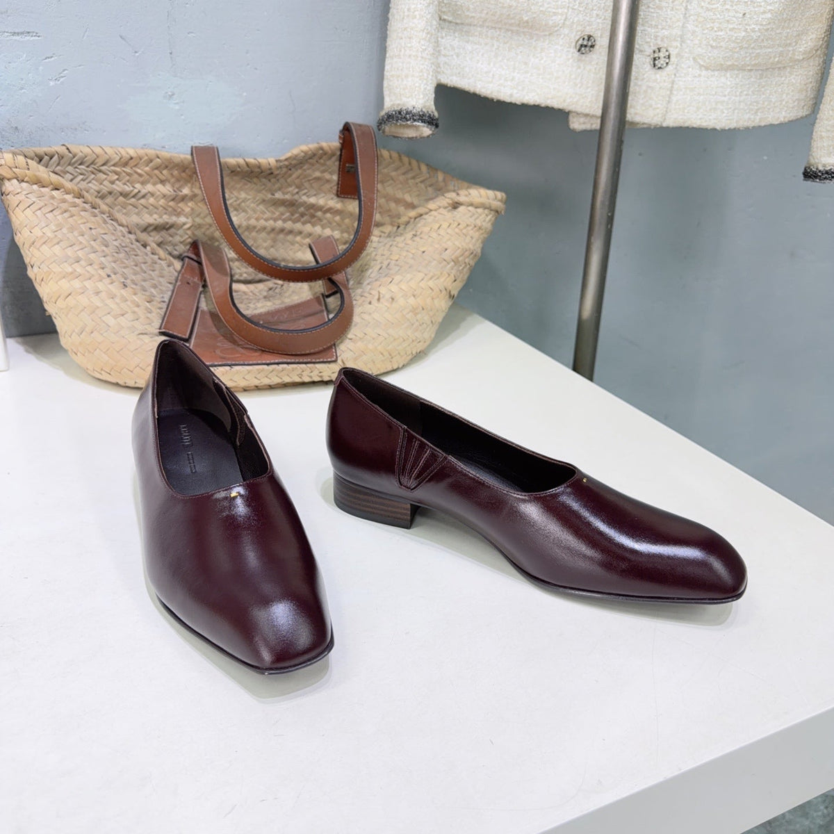 Khaite 26s Colt Loafers 1.2cm Burgundy Leather 107779