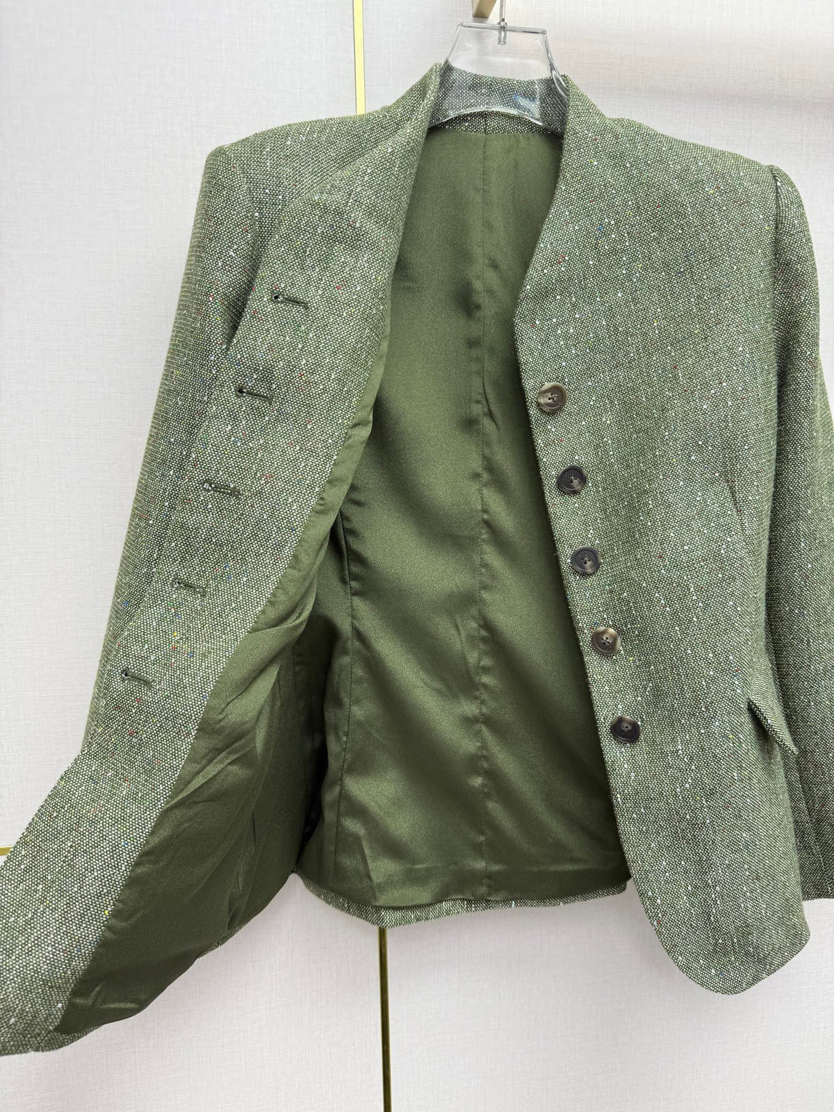 CD 26SS Collarless V-Neck Blazer Silk 432459