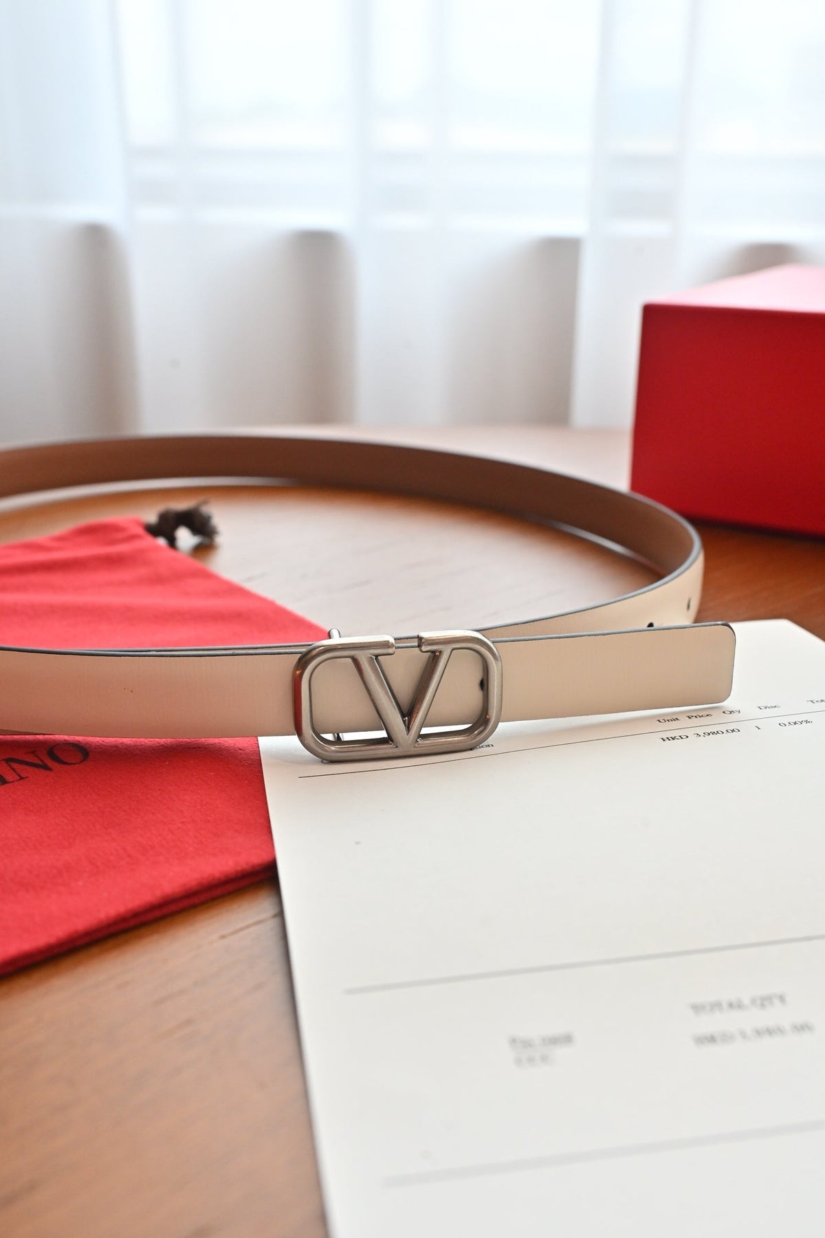 Valentino VLogo Signature Belt 2.0cm Cowhide 219545