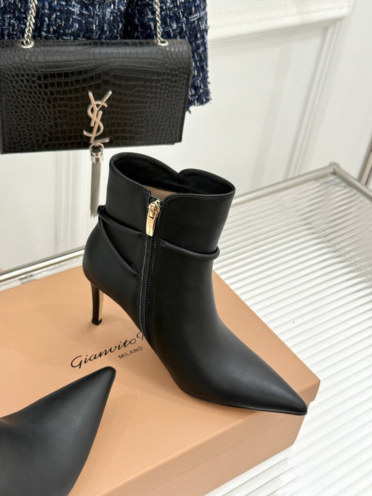 GR 26s Jungle Mamba Booties 8cm Black Leather 175081