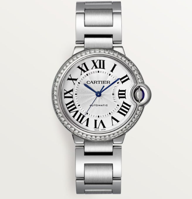 Cartier Ballon Bleu De Cartier 36mm Diamond Stainless Steel Case