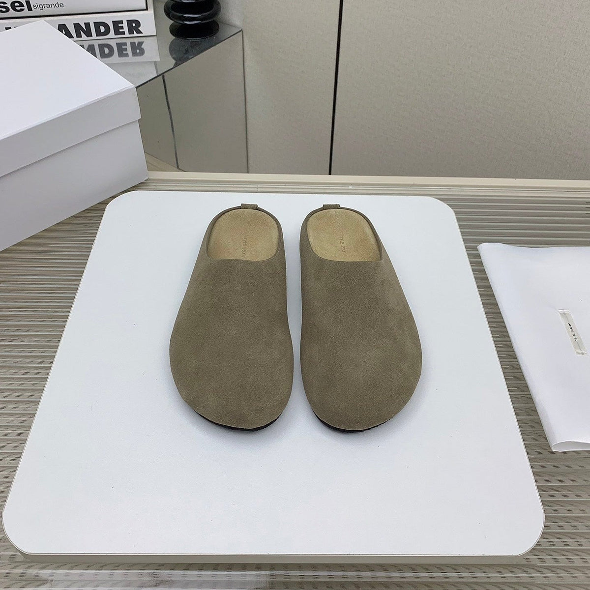 The Row 2026 Birkenstock Slippers Leather 159432