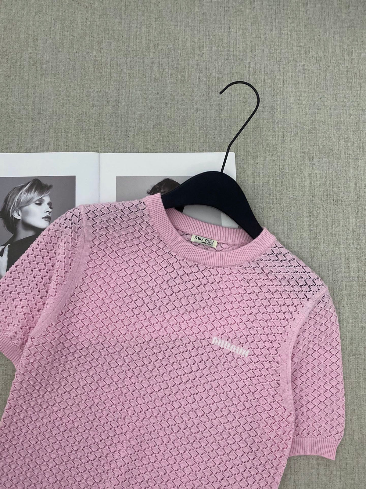 Miumiu 2026 Short Sleeve Sweater Cashmere 433375