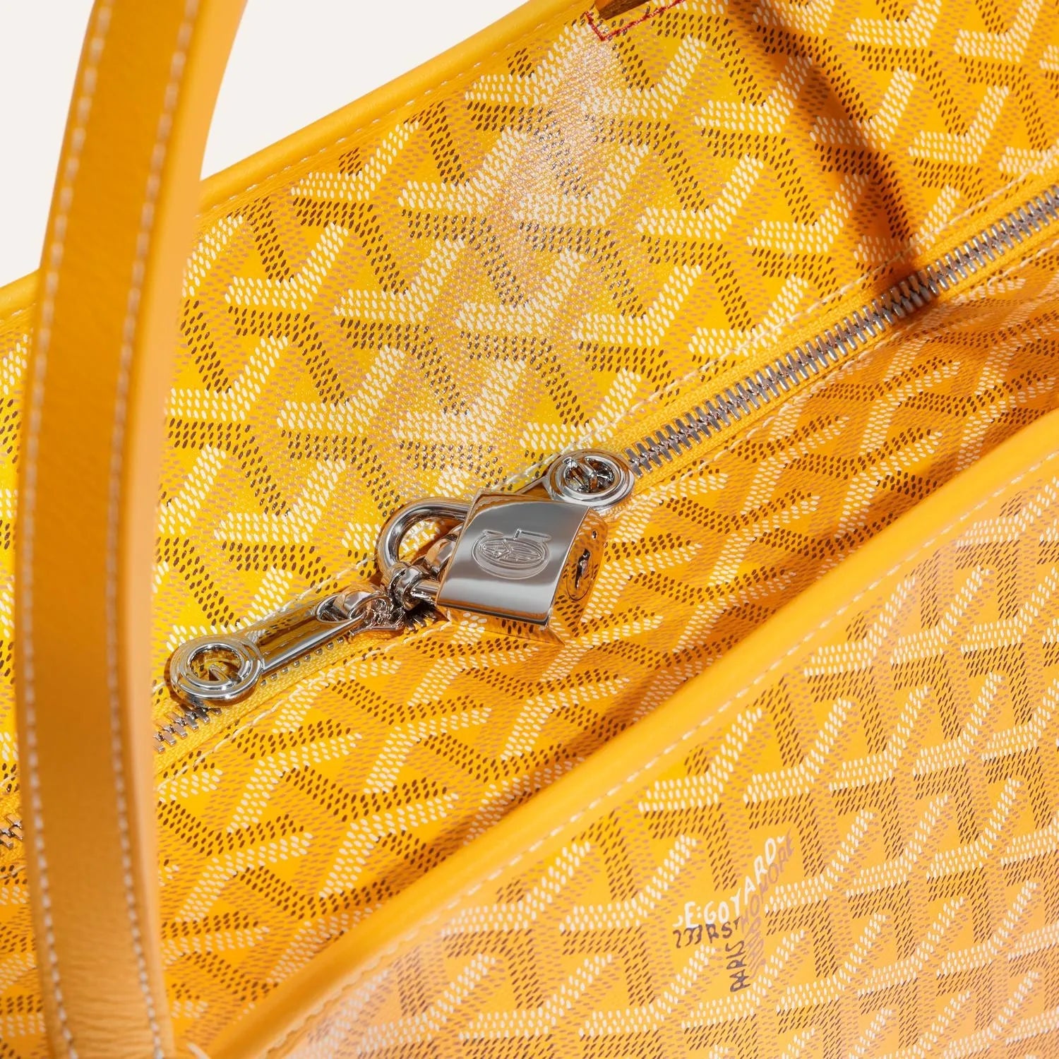 Goyard Artois GM Bag 37cm Yellow Canvas & Calfskin