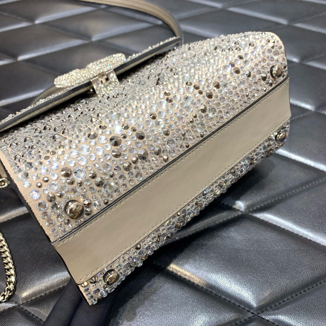 MINI VSLING HANDBAG WITH SPARKLING EMBROIDERY