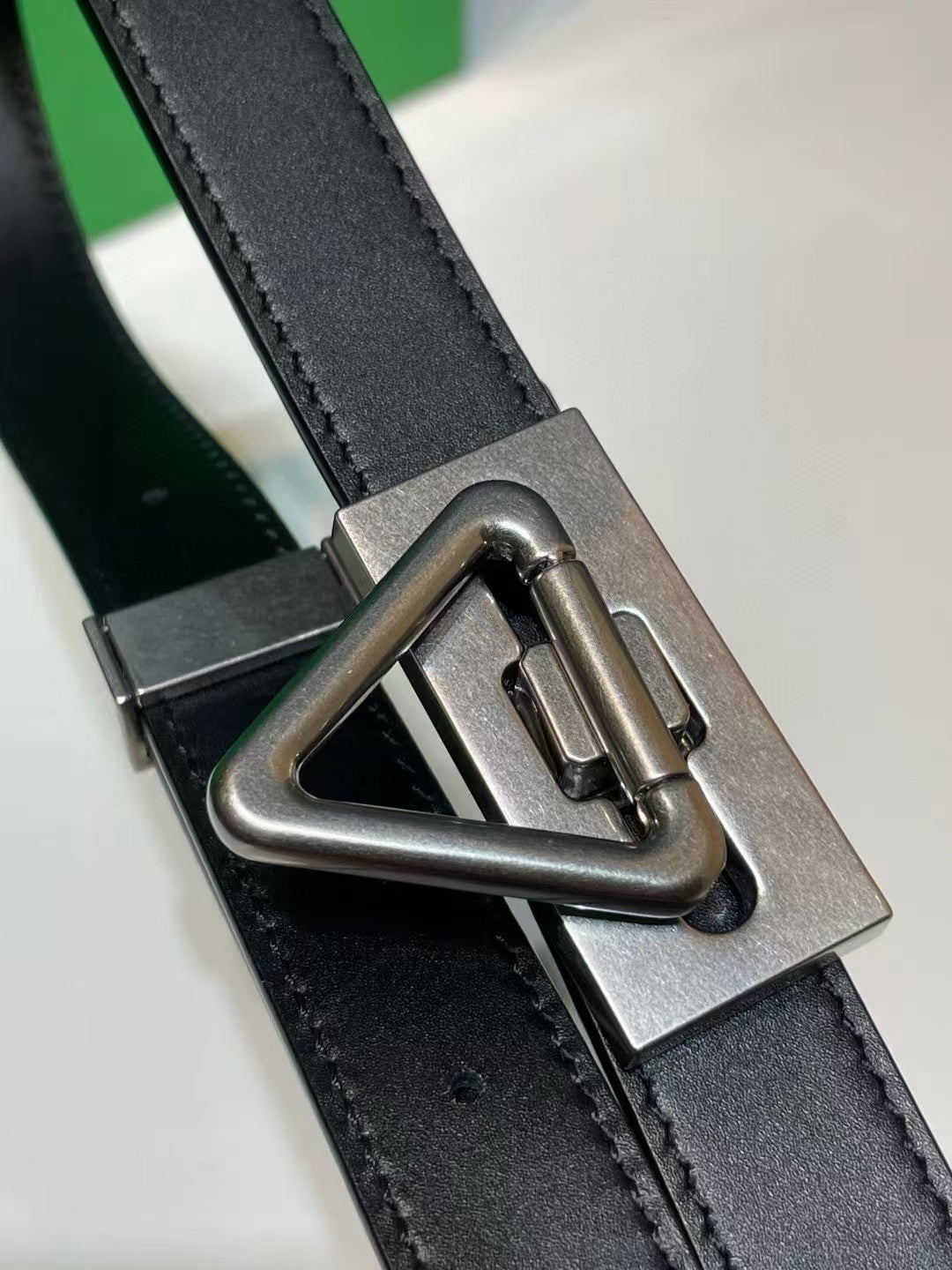 BOTTEGA VENETA BELT TRIANGLE CALFSKIN LEATHER